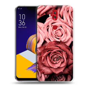 Силиконовый чехол на ASUS ZenFone 5 Lite с принтом Цветы розы Силиконовый чехол на ASUS ZenFone 5 Lite с принтом Цветы розы