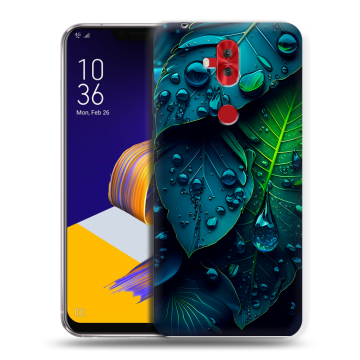 Силиконовый чехол на ASUS ZenFone 5 Lite с принтом Листья Силиконовый чехол на ASUS ZenFone 5 Lite с принтом Листья