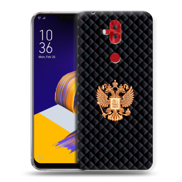 Силиконовый чехол на ASUS ZenFone 5 Lite с принтом Герб России принт