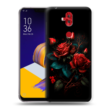 Силиконовый чехол на ASUS ZenFone 5 Lite с принтом Розы красные