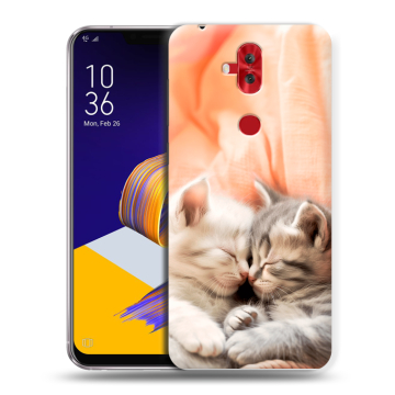Силиконовый чехол на ASUS ZenFone 5 Lite с принтом Котята Силиконовый чехол на ASUS ZenFone 5 Lite с принтом Котята