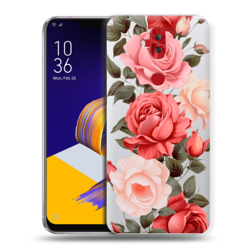 Силиконовый чехол на ASUS ZenFone 5 Lite с принтом Розы Силиконовый чехол на ASUS ZenFone 5 Lite с принтом Розы