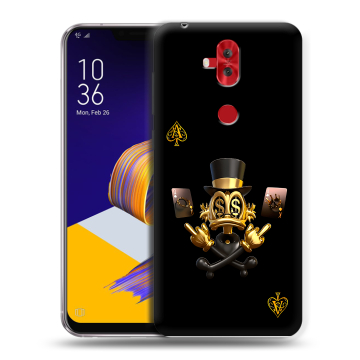 Силиконовый чехол на ASUS ZenFone 5 Lite с принтом Золотой скрудж макдак