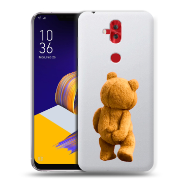 Силиконовый чехол на ASUS ZenFone 5 Lite с принтом Медведь Силиконовый чехол на ASUS ZenFone 5 Lite с принтом Медведь