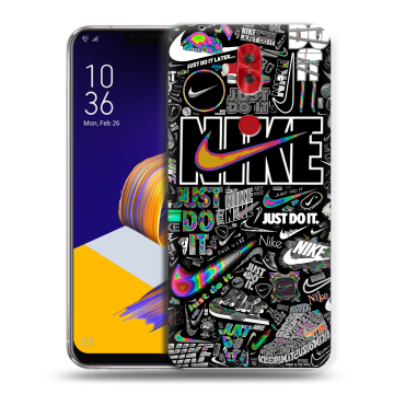 Силиконовый чехол на ASUS ZenFone 5 Lite с принтом Найк