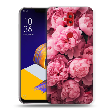 Силиконовый чехол на ASUS ZenFone 5 Lite с принтом цветы пионы Силиконовый чехол на ASUS ZenFone 5 Lite с принтом цветы пионы