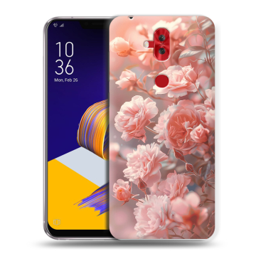 Силиконовый чехол на ASUS ZenFone 5 Lite с принтом Розовые розы Силиконовый чехол на ASUS ZenFone 5 Lite с принтом Розовые розы
