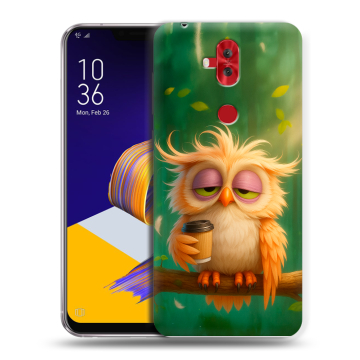 Силиконовый чехол на ASUS ZenFone 5 Lite с принтом сова