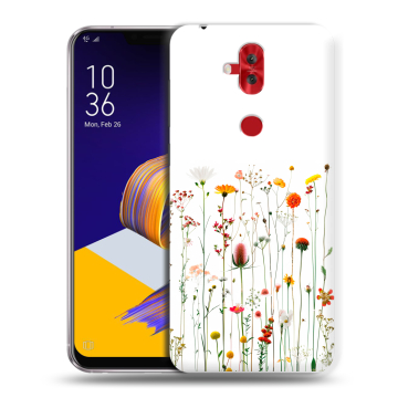 Силиконовый чехол на ASUS ZenFone 5 Lite с принтом цветы Силиконовый чехол на ASUS ZenFone 5 Lite с принтом цветы