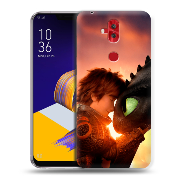 Силиконовый чехол на ASUS ZenFone 5 Lite с принтом Как приручить дракона Силиконовый чехол на ASUS ZenFone 5 Lite с принтом Как приручить дракона