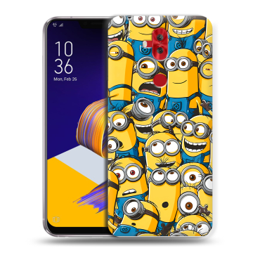 Силиконовый чехол на ASUS ZenFone 5 Lite с принтом Миньоны Силиконовый чехол на ASUS ZenFone 5 Lite с принтом Миньоны