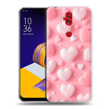 Силиконовый чехол на ASUS ZenFone 5 Lite с принтом Сердечки