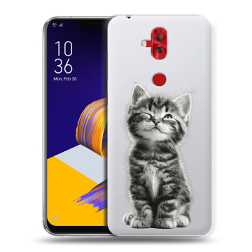 Силиконовый чехол на ASUS ZenFone 5 Lite с принтом Котенок Силиконовый чехол на ASUS ZenFone 5 Lite с принтом Котенок