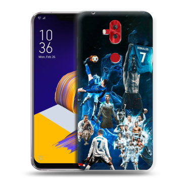 Силиконовый чехол на ASUS ZenFone 5 Lite с принтом Реал Роналдо