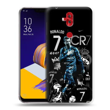 Силиконовый чехол на ASUS ZenFone 5 Lite с принтом Реал Роналдо