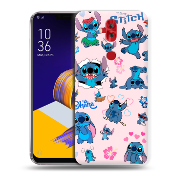 Силиконовый чехол на ASUS ZenFone 5 Lite с принтом Лило и Стич
