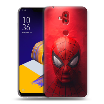 Силиконовый чехол на ASUS ZenFone 5 Lite с принтом Spiderman Человек паук