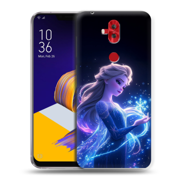 Силиконовый чехол на ASUS ZenFone 5 Lite с принтом Холодное сердце Frozen Силиконовый чехол на ASUS ZenFone 5 Lite с принтом Холодное сердце Frozen