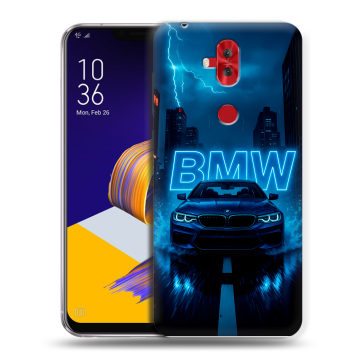 Силиконовый чехол на ASUS ZenFone 5 Lite с принтом BMW БМВ