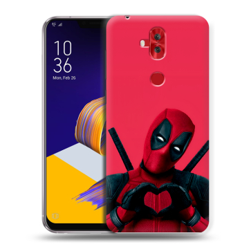 Силиконовый чехол на ASUS ZenFone 5 Lite с принтом Дедпул Deadpool Силиконовый чехол на ASUS ZenFone 5 Lite с принтом Дедпул Deadpool