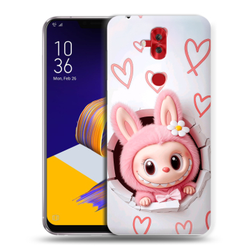 Силиконовый чехол на ASUS ZenFone 5 Lite с принтом Labubu Лабубу