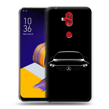 Силиконовый чехол на ASUS ZenFone 5 Lite с принтом Mercedes Мерседес