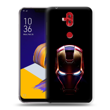 Силиконовый чехол на ASUS ZenFone 5 Lite с принтом IronMan Железный человек Силиконовый чехол на ASUS ZenFone 5 Lite с принтом IronMan Железный человек