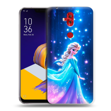 Силиконовый чехол на ASUS ZenFone 5 Lite с принтом Холодное сердце Frozen