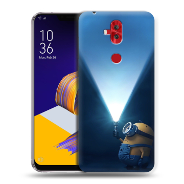 Силиконовый чехол на ASUS ZenFone 5 Lite с принтом Миньоны Силиконовый чехол на ASUS ZenFone 5 Lite с принтом Миньоны