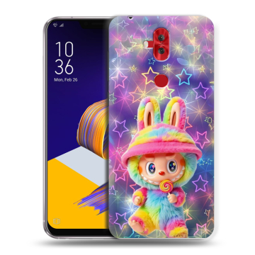 Силиконовый чехол на ASUS ZenFone 5 Lite с принтом Labubu Лабубу