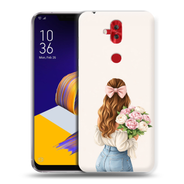 Силиконовый чехол на ASUS ZenFone 5 Lite с принтом женский Силиконовый чехол на ASUS ZenFone 5 Lite с принтом женский