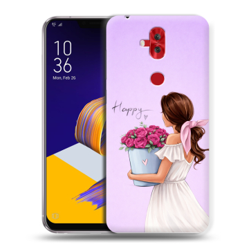 Силиконовый чехол на ASUS ZenFone 5 Lite с принтом женский Силиконовый чехол на ASUS ZenFone 5 Lite с принтом женский