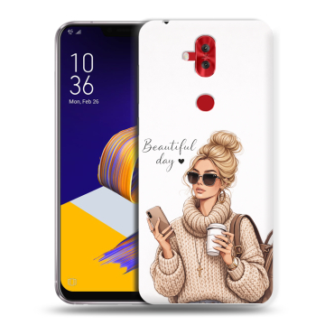 Силиконовый чехол на ASUS ZenFone 5 Lite с принтом женский Силиконовый чехол на ASUS ZenFone 5 Lite с принтом женский