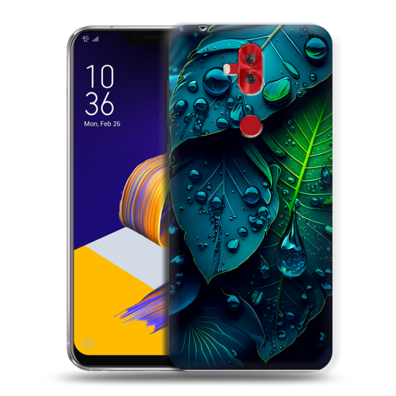 Силиконовый чехол на ASUS ZenFone 5 Lite с принтом Листья Силиконовый чехол на ASUS ZenFone 5 Lite с принтом Листья