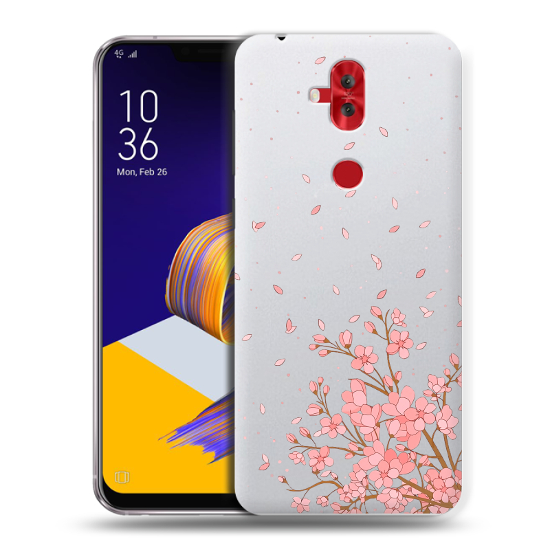 Пластиковый чехол на ASUS ZenFone 5 Lite с принтом Ветка сакуры Пластиковый чехол на ASUS ZenFone 5 Lite с принтом Ветка сакуры