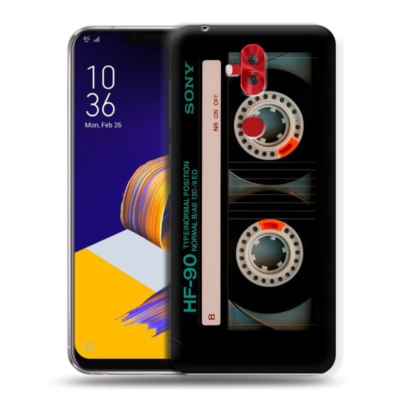 Пластиковый чехол на ASUS ZenFone 5 Lite с принтом Кассета Пластиковый чехол на ASUS ZenFone 5 Lite с принтом Кассета