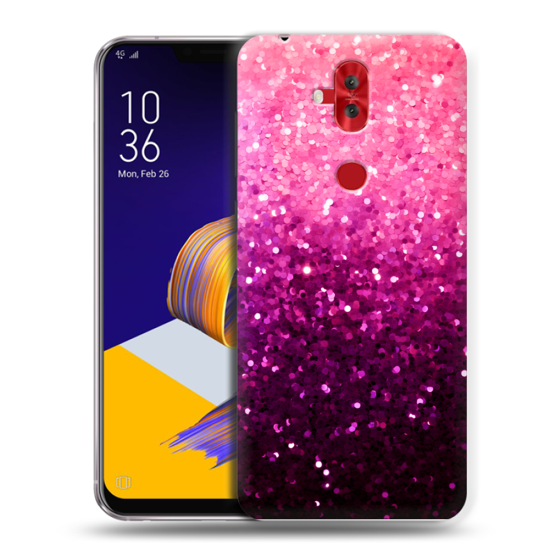 Силиконовый чехол на ASUS ZenFone 5 Lite с принтом Блестки Силиконовый чехол на ASUS ZenFone 5 Lite с принтом Блестки