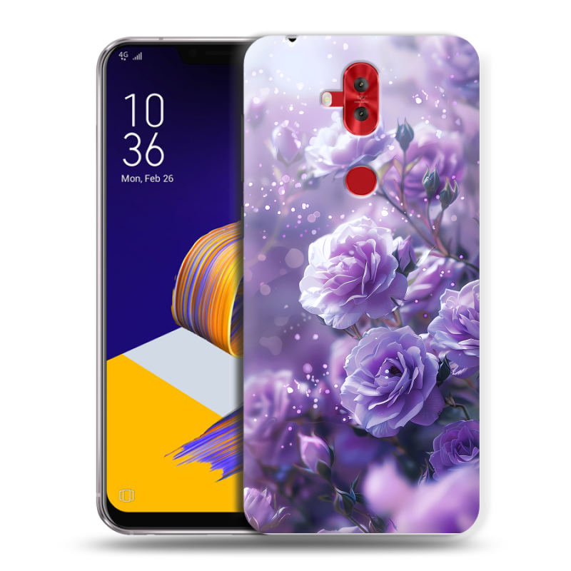 Силиконовый чехол на ASUS ZenFone 5 Lite с принтом Розы цветы Силиконовый чехол на ASUS ZenFone 5 Lite с принтом Розы цветы