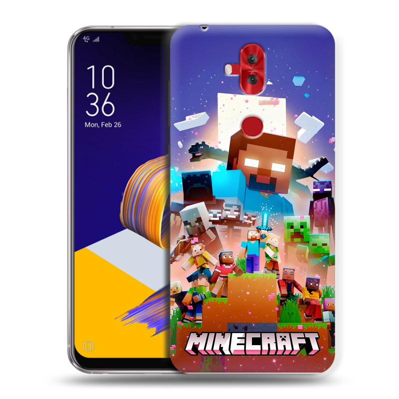 Пластиковый чехол на ASUS ZenFone 5 Lite с принтом Майнкрафт Minecraft Пластиковый чехол на ASUS ZenFone 5 Lite с принтом Майнкрафт Minecraft