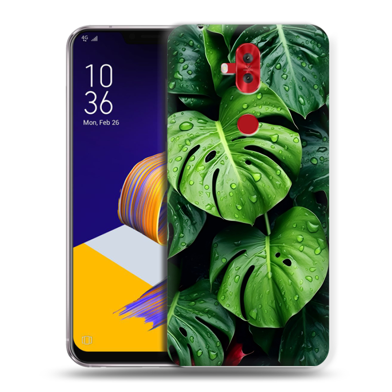 Пластиковый чехол на ASUS ZenFone 5 Lite с принтом Листья Пластиковый чехол на ASUS ZenFone 5 Lite с принтом Листья