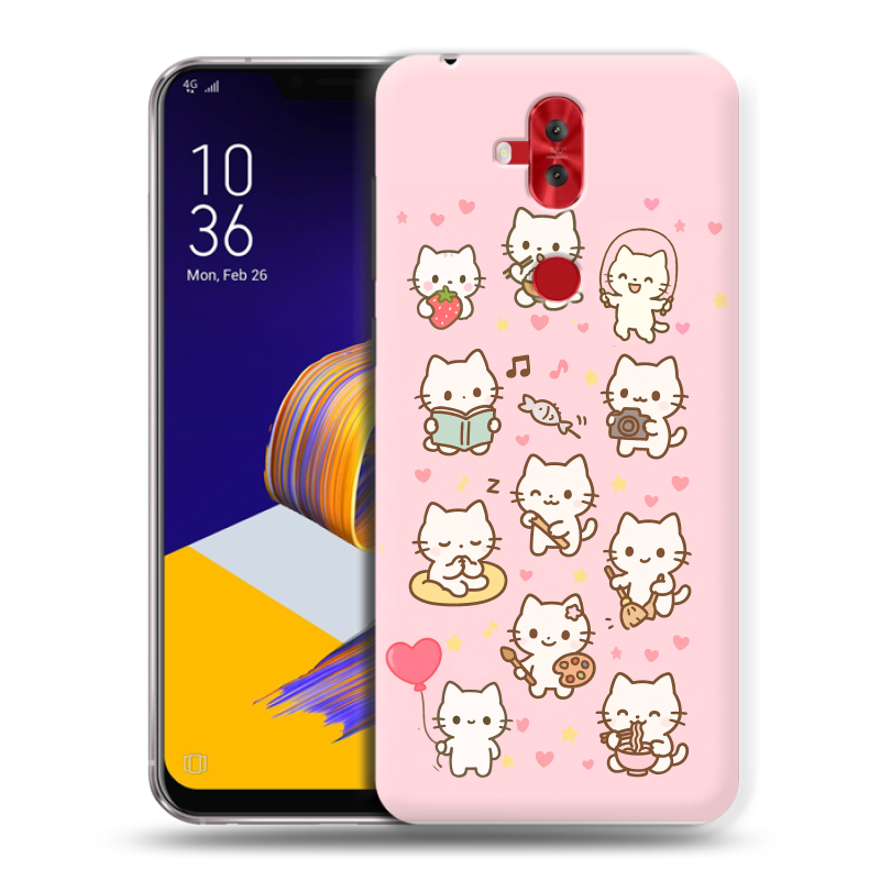 Силиконовый чехол на ASUS ZenFone 5 Lite с принтом Hello Kitty Хелоу Кити Силиконовый чехол на ASUS ZenFone 5 Lite с принтом Hello Kitty Хелоу Кити