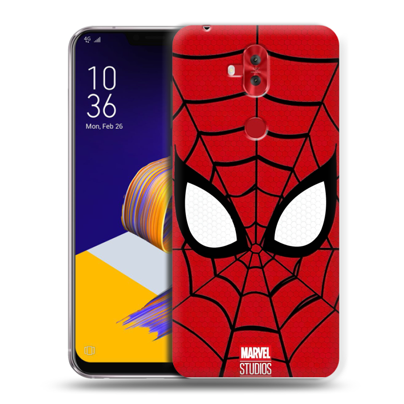 Силиконовый чехол на ASUS ZenFone 5 Lite с принтом человек паук spiderman Силиконовый чехол на ASUS ZenFone 5 Lite с принтом человек паук spiderman