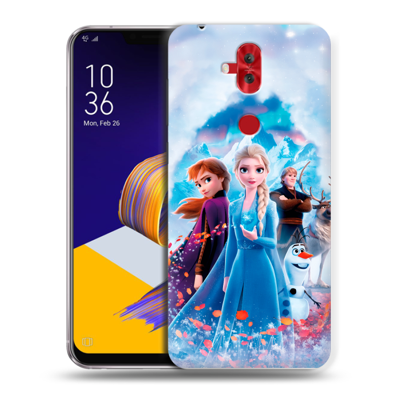 Силиконовый чехол на ASUS ZenFone 5 Lite с принтом Холодное сердце Frozen Силиконовый чехол на ASUS ZenFone 5 Lite с принтом Холодное сердце Frozen