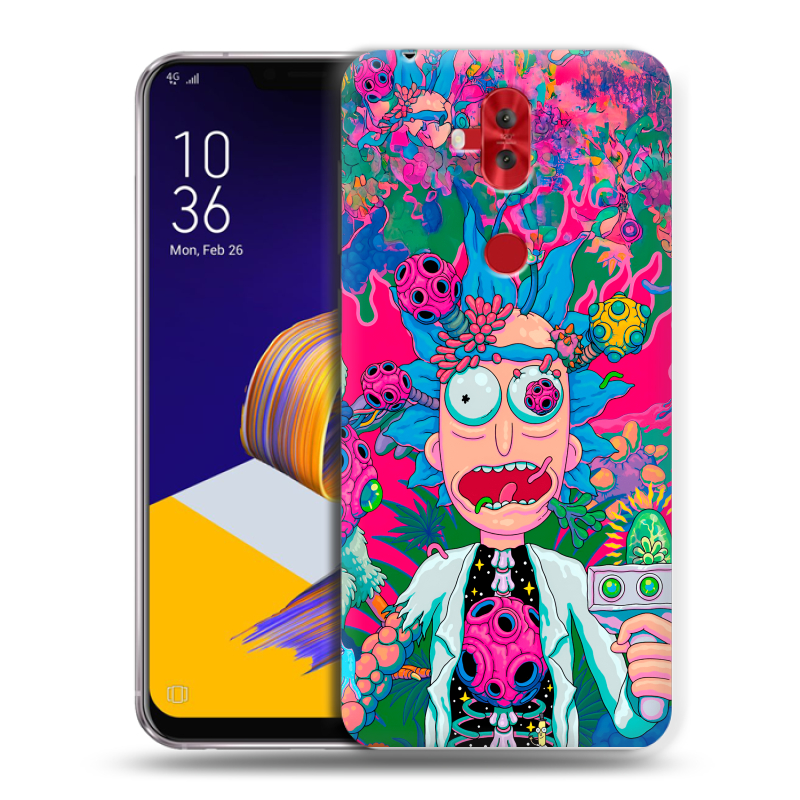 Силиконовый чехол на ASUS ZenFone 5 Lite с принтом Рик и Морти Rick Morty Силиконовый чехол на ASUS ZenFone 5 Lite с принтом Рик и Морти Rick Morty