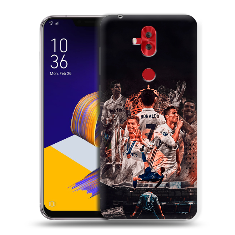 Пластиковый чехол на ASUS ZenFone 5 Lite с принтом Реал Роналдо Real Ronaldo Пластиковый чехол на ASUS ZenFone 5 Lite с принтом Реал Роналдо Real Ronaldo