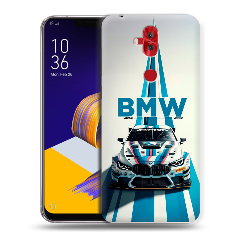 Силиконовый чехол на ASUS ZenFone 5 Lite с принтом БМВ BMW Силиконовый чехол на ASUS ZenFone 5 Lite с принтом БМВ BMW