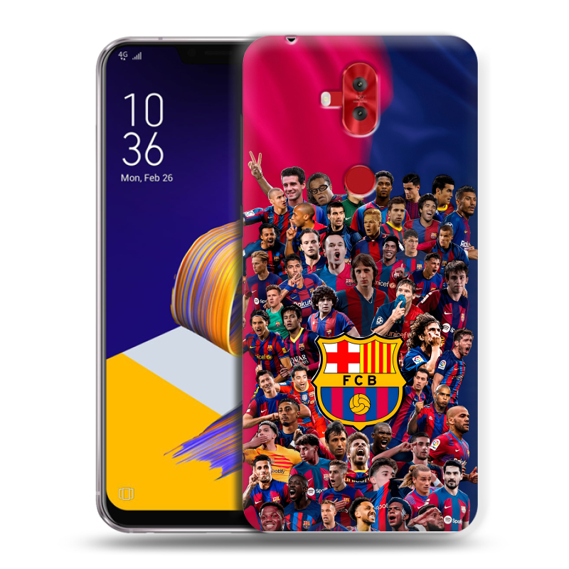 Силиконовый чехол на ASUS ZenFone 5 Lite с принтом Барселона Barcelona Силиконовый чехол на ASUS ZenFone 5 Lite с принтом Барселона Barcelona