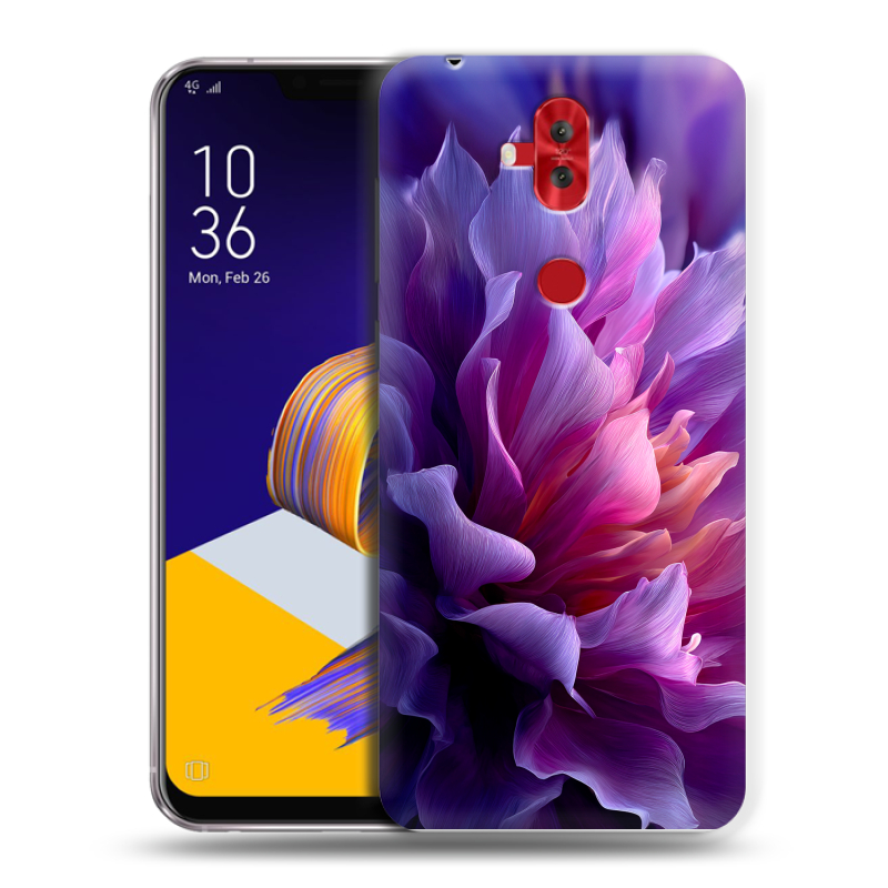 Пластиковый чехол на ASUS ZenFone 5 Lite с принтом женский цветы Пластиковый чехол на ASUS ZenFone 5 Lite с принтом женский цветы