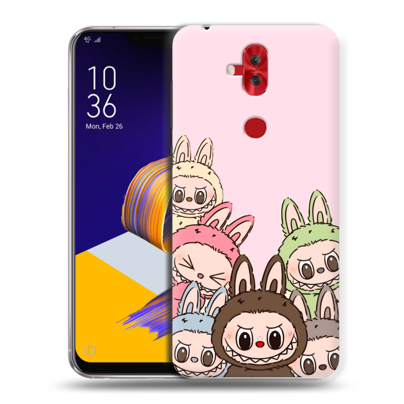 Пластиковый чехол на ASUS ZenFone 5 Lite с принтом Лабубу Пластиковый чехол на ASUS ZenFone 5 Lite с принтом Лабубу