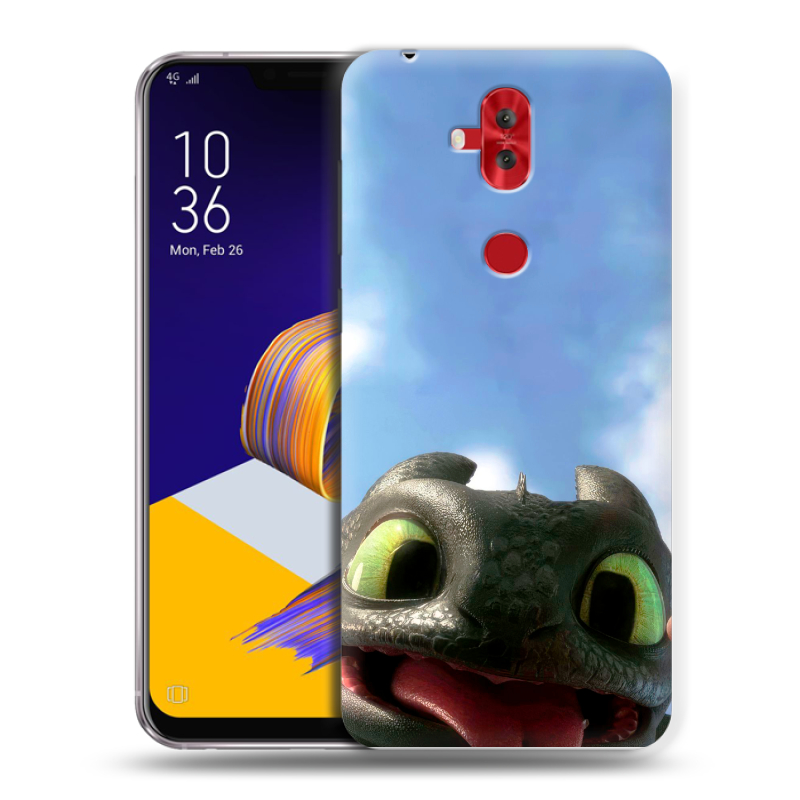 Силиконовый чехол на ASUS ZenFone 5 Lite с принтом Как приручить дракона Силиконовый чехол на ASUS ZenFone 5 Lite с принтом Как приручить дракона
